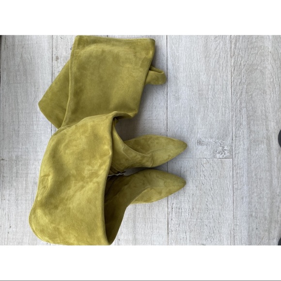 COPY - Prada Suede over the Knee yellow/green boot size 40IT - Picture 6 of 13